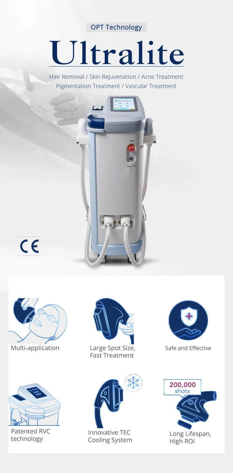 New Medical Diode Ice IPL Crystal Permament Facial Hair Removal Skin Treatment Salon Beauty Machine Equipment