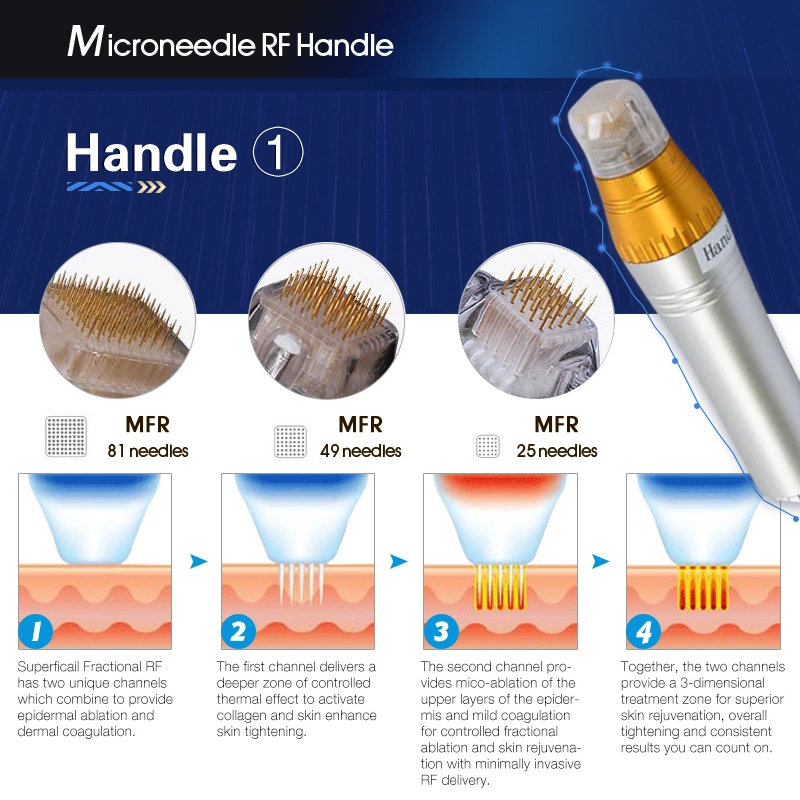 Micro Needling Wrinkle Removal Face Lifting Fractional Radio Frequency Microneedle
