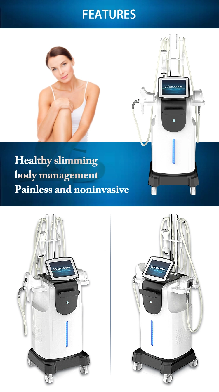 Multi-Functional Vacuum RF Slimming Equipment 40kHz Cavitation Vela Body Shaping Skin Tightening Beauty Salon Machine V39
