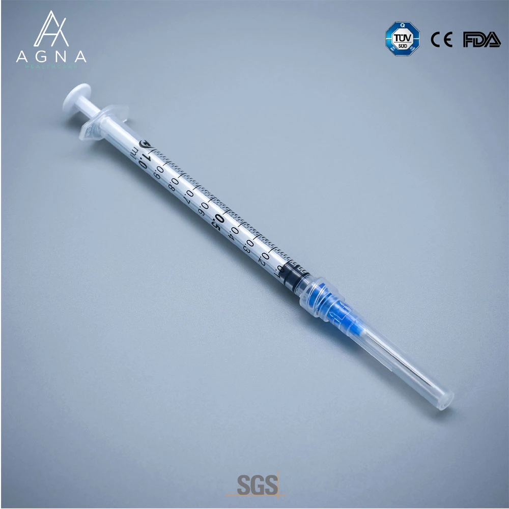 Medical Instruments Disposable Syringe with Needle Luer Lock 1 Ml for Vaccine Low Dead Space Top Price in Market CE/ISO13485/FDA China