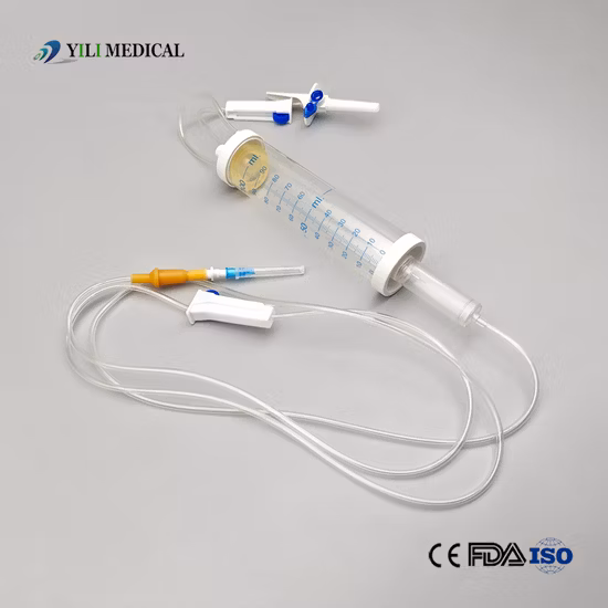 Medical Instrument of Disposable IV Infusion Set for Pediatric with Burette 100ml 150ml 60drops